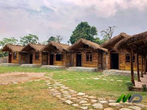 Thi công homestay mái lá nhân tạo