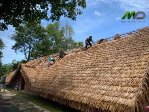 Cải Tạo Mái Lá Nhân Tạo Nhà Dài