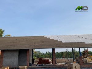 Thi Công Mái Nhân Tạo MeKong Water Park Bến Tre 