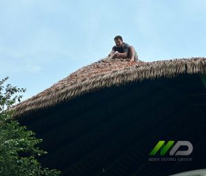 Thi Công Mái Rơm Nhân Tạo Chòi Vọng Cảnh